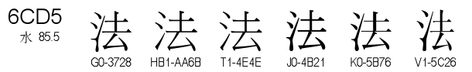 U+6CD5